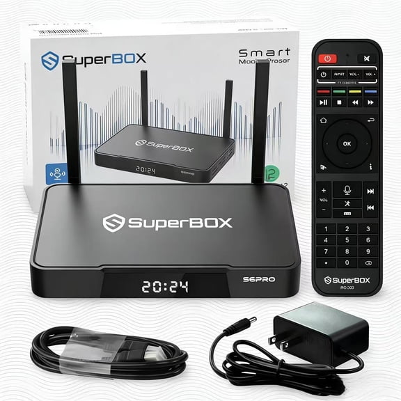 2026 superbox S6 Pro Smart TV Box | 4GB+32GB, 6K, Voice Remote, Time Shift & Parental Controls