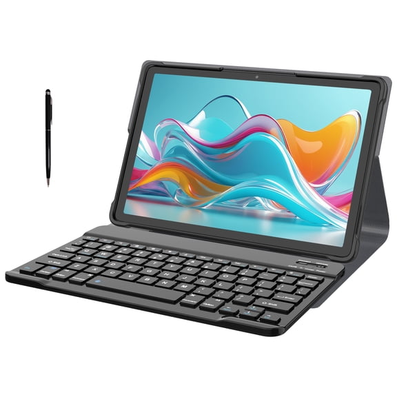 Latest Android 15 Tablet Unisoc T606, Three Camera, 16GB RAM, 128GB ROM+1TB Expand, 8000mAh, 5G WiFi, Tablets With Keyboard, Case, Stylus, Ultra-Thin