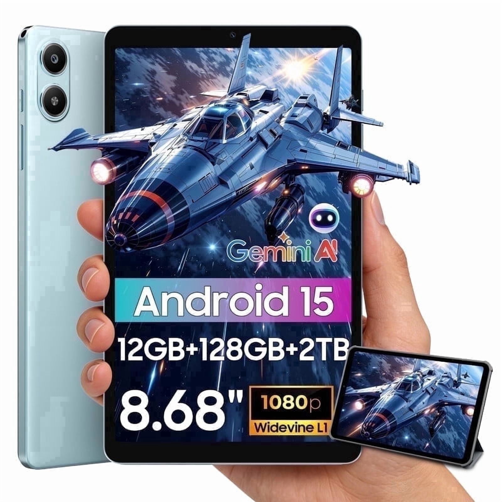 Latest Android 15 Tablets Link 2 , 8.68 Inch IPS Display, 12GB RAM