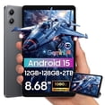thumbnail image 1 of Latest Android 15 Tablets Link 2 , 8.68 Inch IPS Display, 12GB RAM 128GB ROM /2TB TF, Gemini AI, T310 Ouard-Core, 5000mAh Battery, Widevine L1, Dual Box Speakers,Gray, 1 of 9