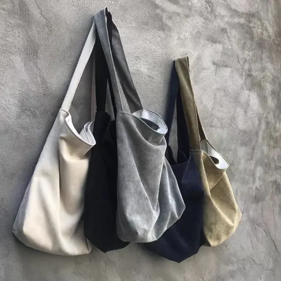 Latest Canvas Bag Women's Versatile Large Capacity Shoulder Bag Handbag Fashion (JX-RB-081)