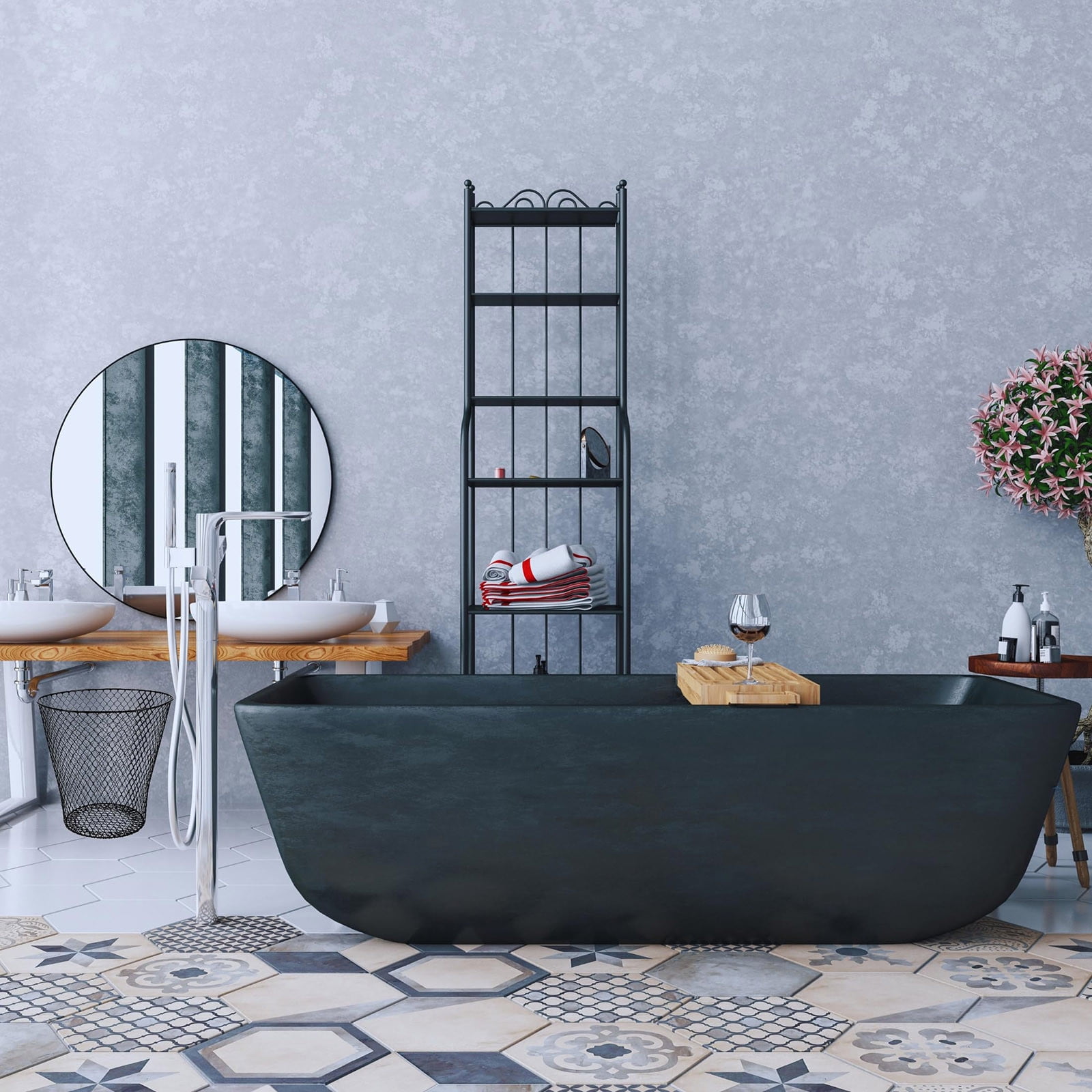 Latest Model 2025 Wire Mesh Round Waste Lightweight Can Open Top