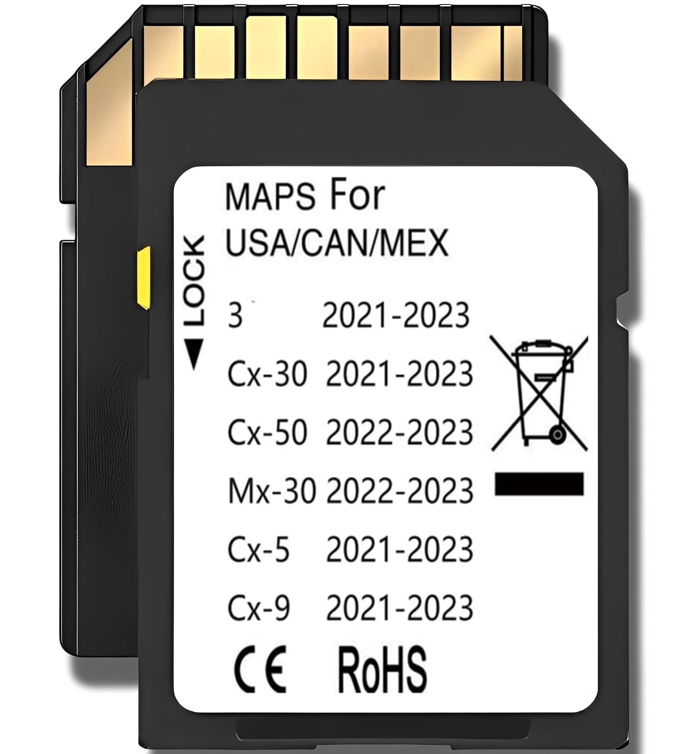 Latest Navigation Memory sd Card Compatible with Maz*da 3(2021-2023), Cx5(2021-2023), Cx9(2021-2023), Cx30(2021-2023), Cx50(2022-2023), Mx30(2022-2023) (Ceypec-05)