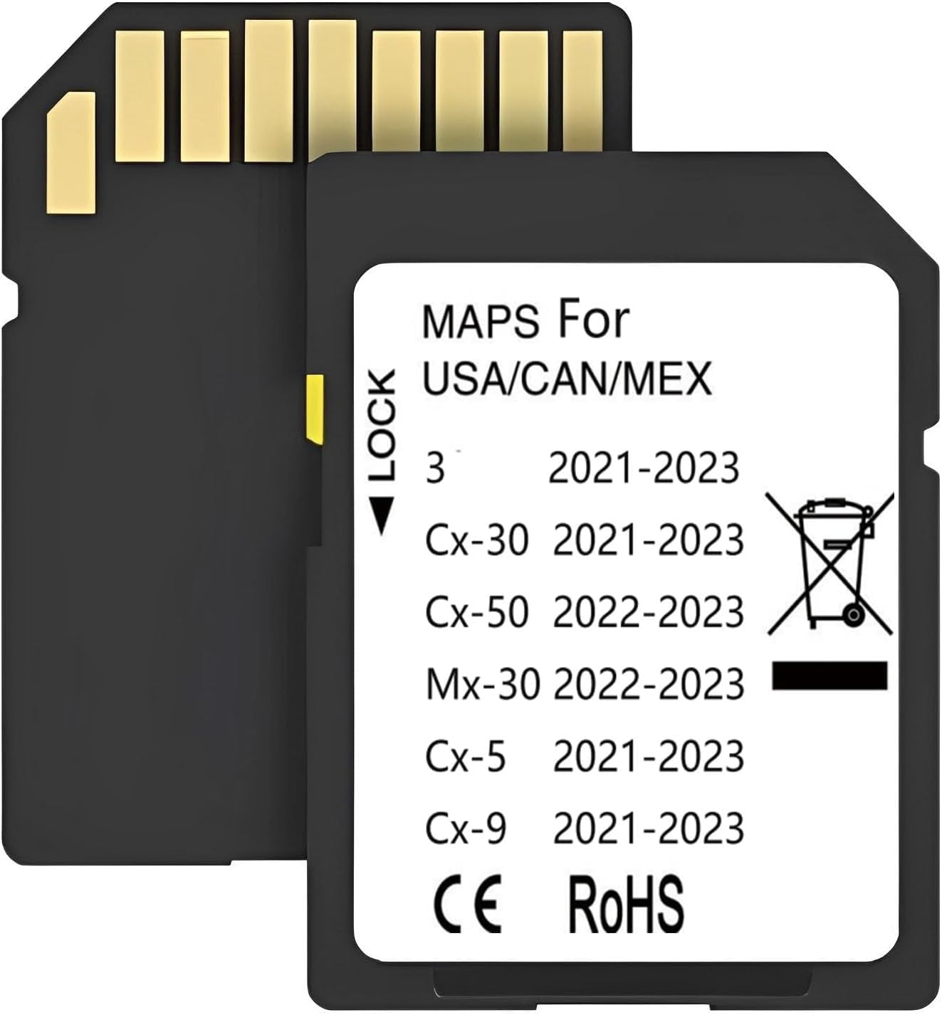 Latest Navigation sd Card Compatible with Maz*da Cx50(2022-2023), Cx30(2021-2023),3(2021-2023), Cx5(2021-2023), Cx9(2021-2023), Cx30(2021-2023), Cx50(2022-2023), Mx30(2022-2023)