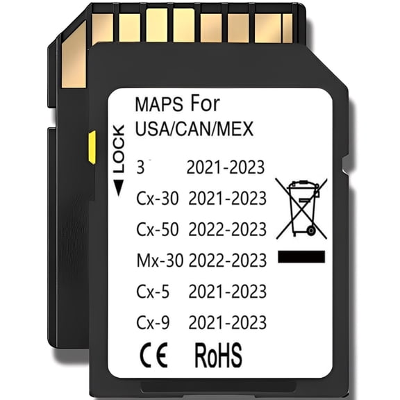 Latest Navigation sd card TD2K66EZ1B 2021-2023 Mazda 3 CX-30 CX-5 CX-9, 2022-2024 CX-50, 2022-2023 MX-30, Offline GPS Maps USA/CAN/MEX