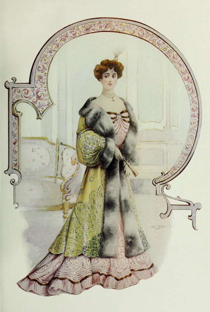 Latest Paris Fashions 1877 Manteau de Theatre Canvas Art - Unknown (18 x 24)
