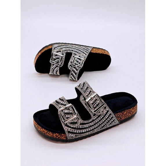Latest Popular Women‘s Shoes Ideal For Casual Home Outdoor Holiday And Warm Fashionable Look Soft Furry Slide Sandals Ladies‘ Flat Summer Shoes
