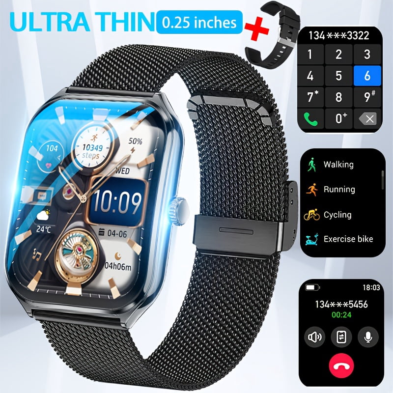 The Latest Ultra-Thin Smart Watch, 1. 96 Inches Large Screen, Support for Answering The Phone, a Variety of Sports Modes, Alloy Body, High Resolution, Simple Fashion Classic