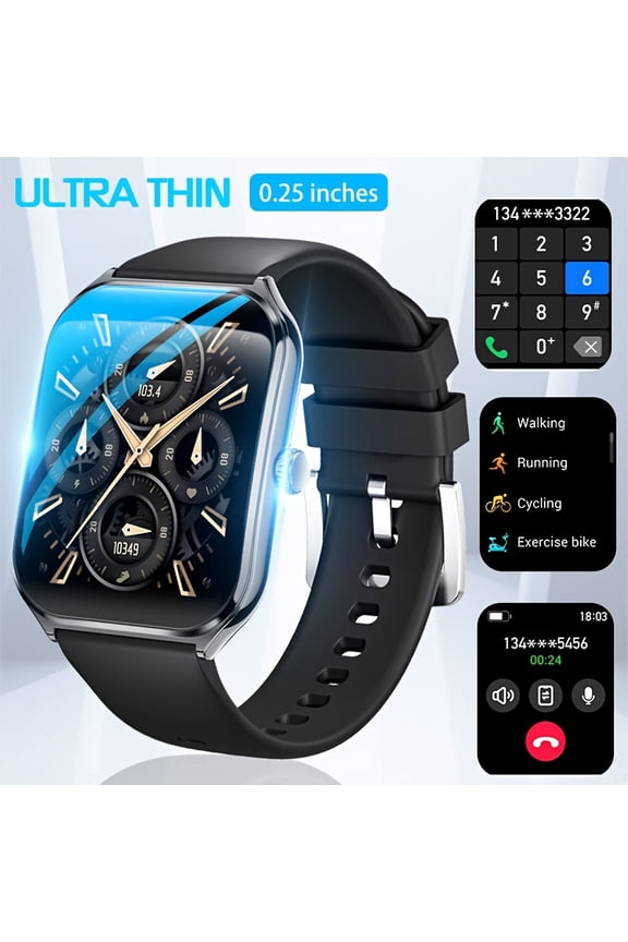 The Latest Ultra-Thin Smart Watch, 1. 96 Inches Large Screen, Support for Answering The Phone, a Variety of Sports Modes, Alloy Body, High Resolution, Simple Fashion Classic