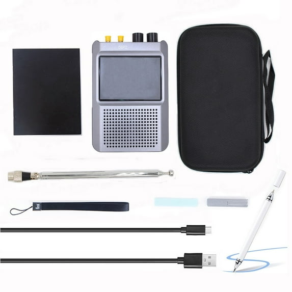 Latest V2.4 DSP2 radio receiver, full band radio receiver 10kHz-2GHz AM