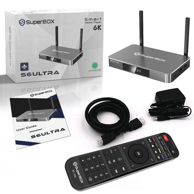 (Latest Version)SuperBox S6 Ultra 2025 Model Android 12 4GB RAM