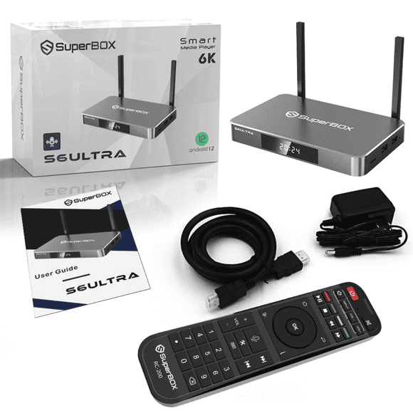 (Latest Version)SuperBox S6 Ultra 2025 Model  |Android 12 | 4GB RAM | 128GB Storage