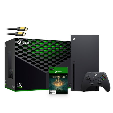 Latest Xbox Series X Gaming Console Bundle - 1TB SSD Black Xbox Console and Wireless Controller with Elden Ring and Mytrix HDMI Cable
