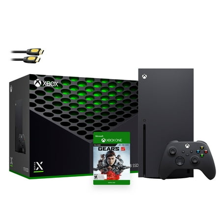 Latest Xbox Series X Gaming Console Bundle - 1TB SSD Black Xbox Console and Wireless Controller with Gears 5 and Mytrix HDMI Cable