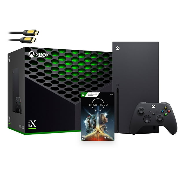 Latest Xbox Series X 1TB SSD Console Bundle Black with Wireless
