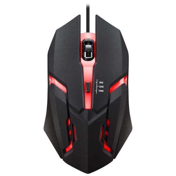 Latest high-quality ergonomic gaming mouse, suitable for desktop and laptop computers, 4-button USB RGB backlit mouse
