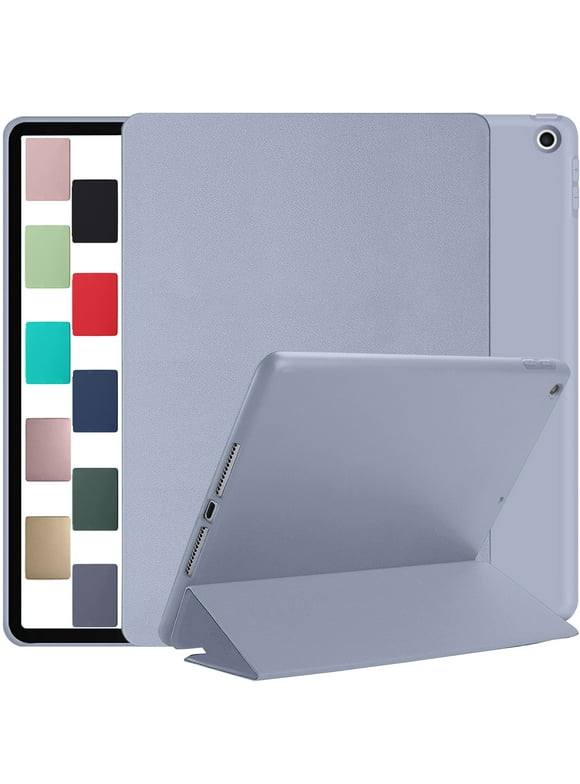 Latest iPad 10th Gen 2022 10.9 Inch [ Latest iPad 10 ] A2696 A2757 A2777 MPQ13LL/A MPQ33LL/A MPQ03LL/A MPQ23LL/A MPQ93LL/A MPQC3LL/A MPQ83LL/A with Soft Silicone Back and Flip Stand Cover - Purple