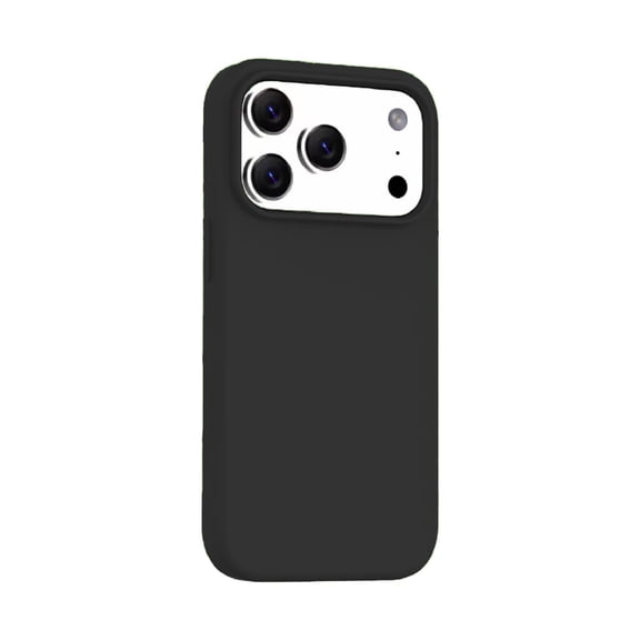 Soft Silicone Case for iPhone 17 Pro - Black