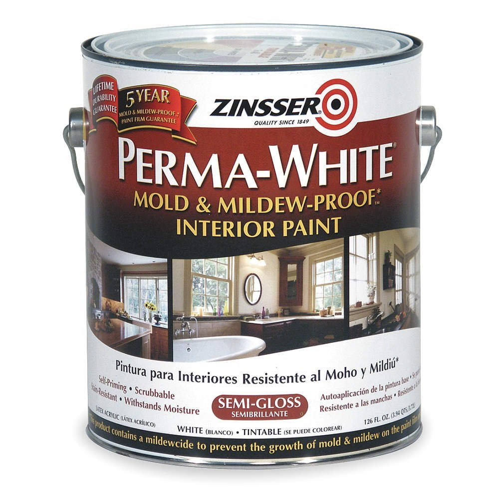 Latex Acryl InteriorWhiteSemiGlos, 1gal