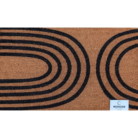 Latex Backed Printed Coir Door Mat 18x30 H18-04