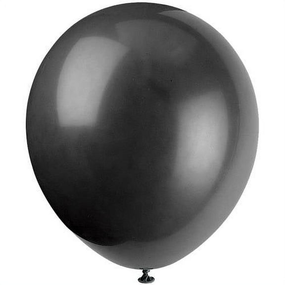 Latex Balloons, Jet Black, 9in, 20ct