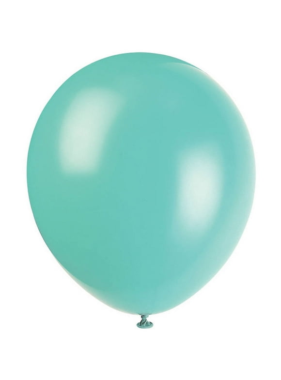 Latex Balloons, Sea Foam Aqua, 12in, 10ct