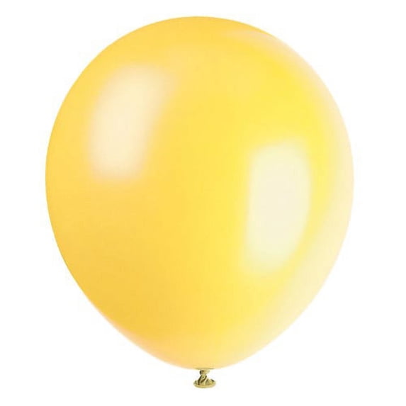 Latex Balloons, Sunburst Yellow, 12in, 10ct (Pack of 12)