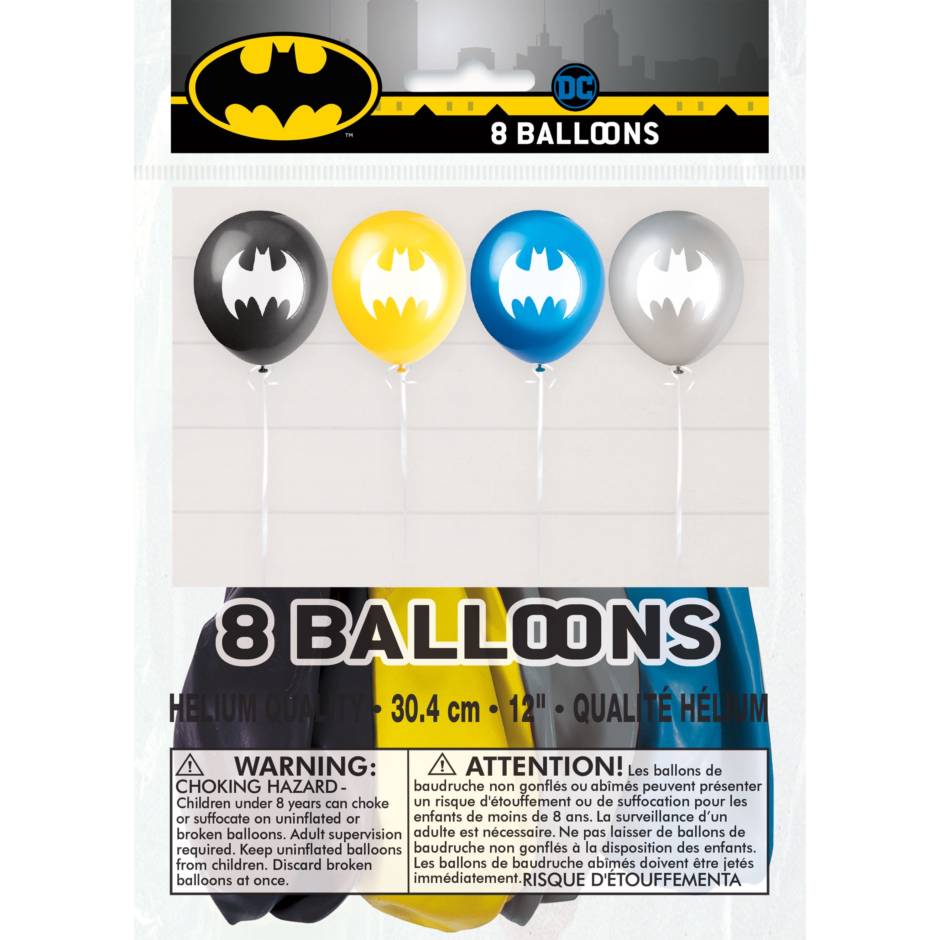 Batman latexballonger 8-pack main image 1