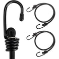 thumbnail image 1 of Latex Black Heavy Duty Outdoor 30 Inch Bungee Cords with Hook Bungee Straps 4Pcs30inch, 1 of 9