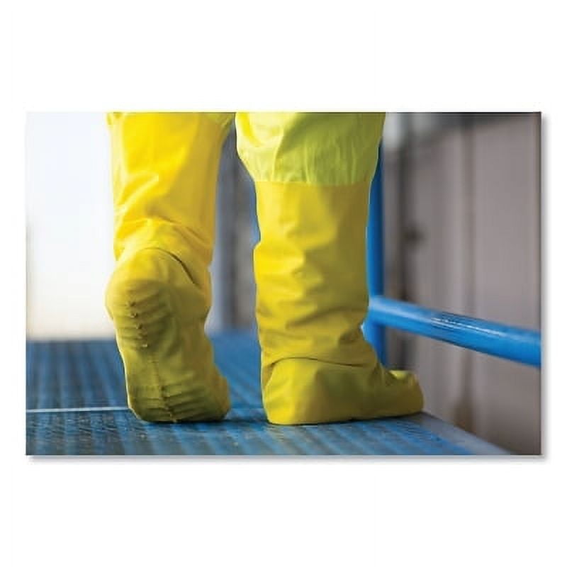 Latex Chemical Boot Cover 12 in 3X Large Latex Rubber Yellow Bundle of 2 Pairs