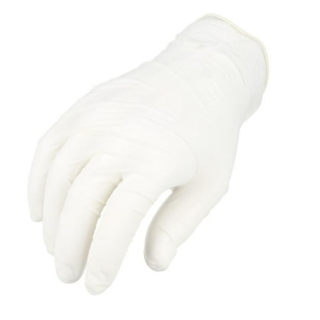 SSBM Powder Free Latex Gloves Medium Natural Rubber Finger Texture 4.5 Mil Exam Grade for Single-Use Only 1000 Pcs