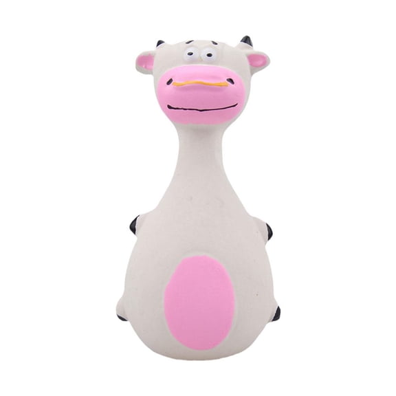 Latex Dog Toy, Squeaky Elephant/Cow/Donkey Animal Chew Pet Rubber Vocal Toy, Interactive Bite Resistant Toy for Small & Large Dogs