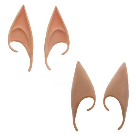 Otaku Gear Latex Elf Ears, Reusable Pointed Ear Tips, Pink, 1-Pair