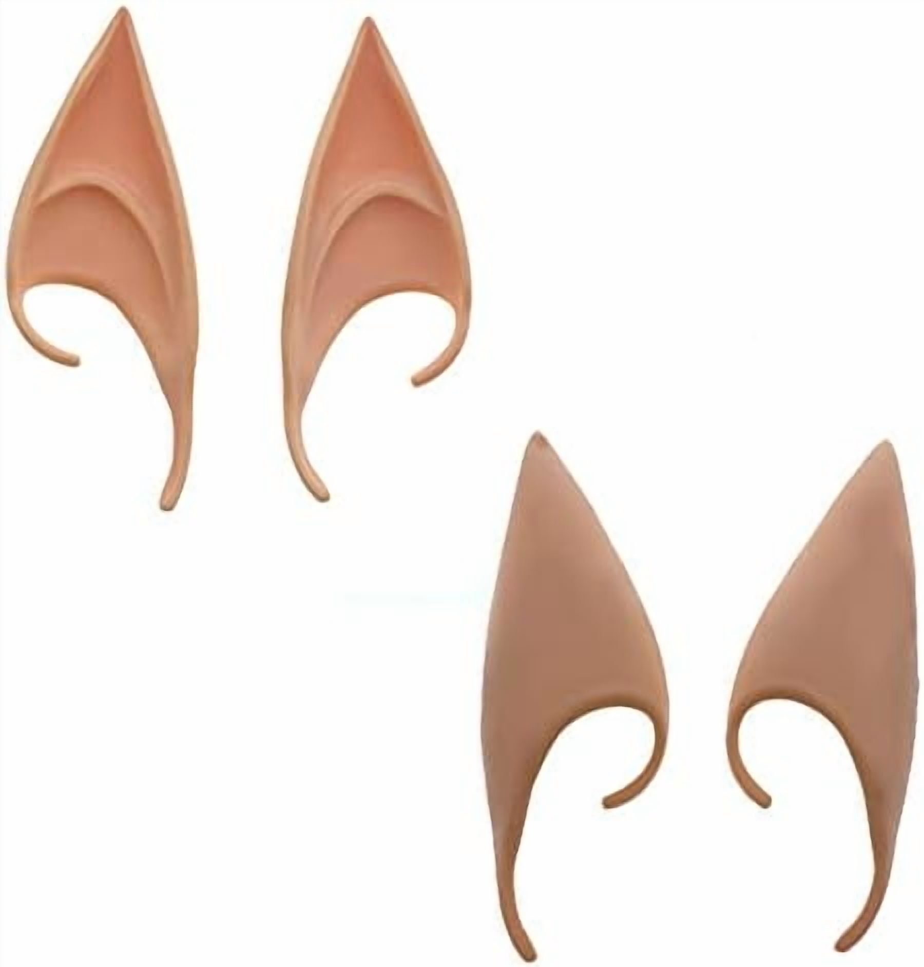 Latex Elf Ears – Reusable Pointed Ear Tips for Costumes and Themed ...
