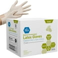 thumbnail image 1 of Med Pride Disposable Latex Gloves, 5 Mil Thick 1000 Count White Exam Gloves, Medical Grade, Powder-Free, Small, 1 of 5