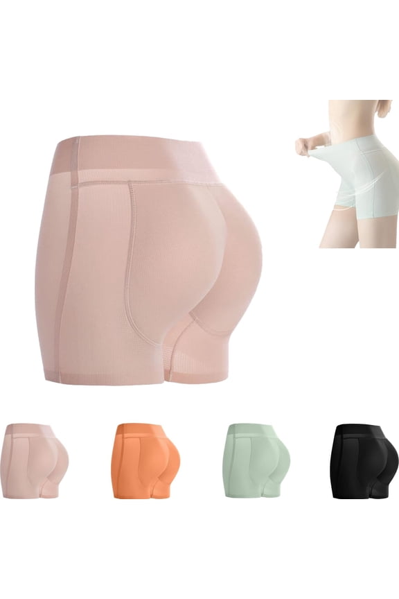 Latex False Buttocks Square Angle Underwear, Butt Pads Butt Lifting Shapewear Tummy Control for Women