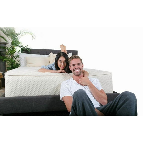 Latex For Less 7" Natural Latex Mattress - 2 Sided - Queen