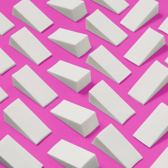 Latex Free Foam Cosmetic Wedges - White - 32ct