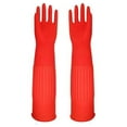 thumbnail image 1 of Latex Gloves under $5! Xqxayjr 45cm Household Rubber Gloves, Long Arm Kitchen Cleaning Gloves, Reusable Dishwashing Protective Gloves, Heavy Duty Latex Gloves for Cleaning, 1 of 1