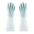 thumbnail image 1 of Latex Gloves for Laundry, Household Cleaning Kitchen Dishwashing Colorful Latex Gloves Gradient Color Cleaning Gloves, Durable Dishwashing Gloves Household Utility Gloves(Sky Blue-3.7x11.8"), 1 of 8