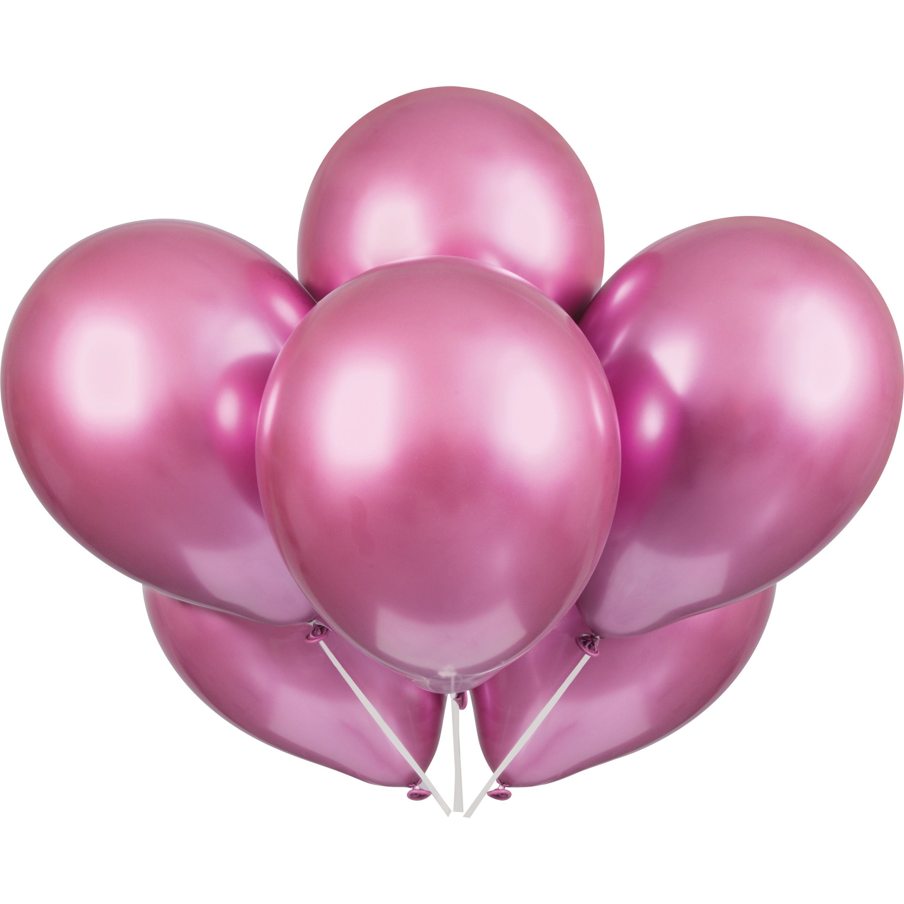 Partydeco Ballon de baudruche Rond Glossy 60 cm, Or rose
