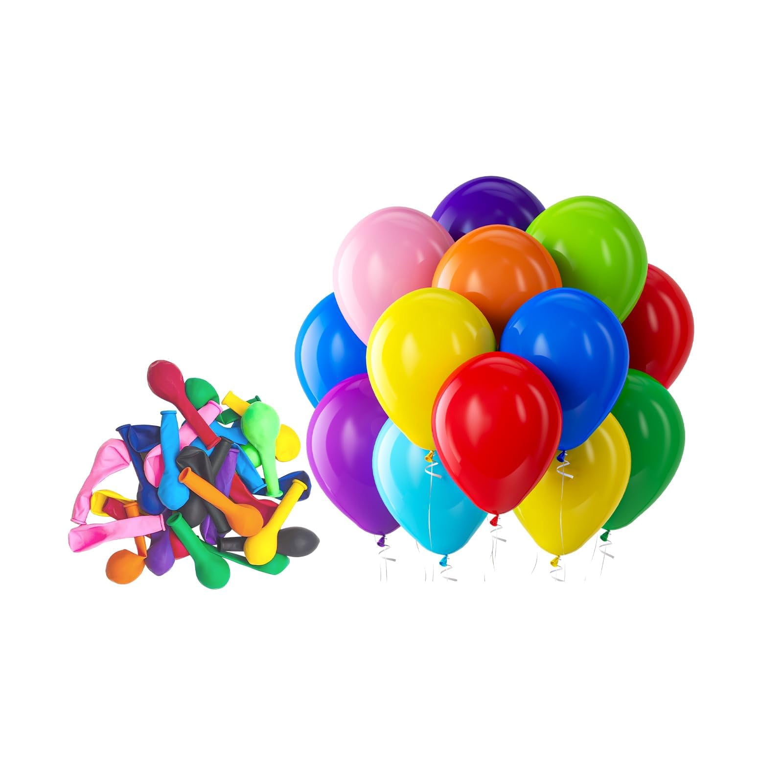 Latex Party Balloons, 100 Pack 12 inch Round Helium Balloons for ...
