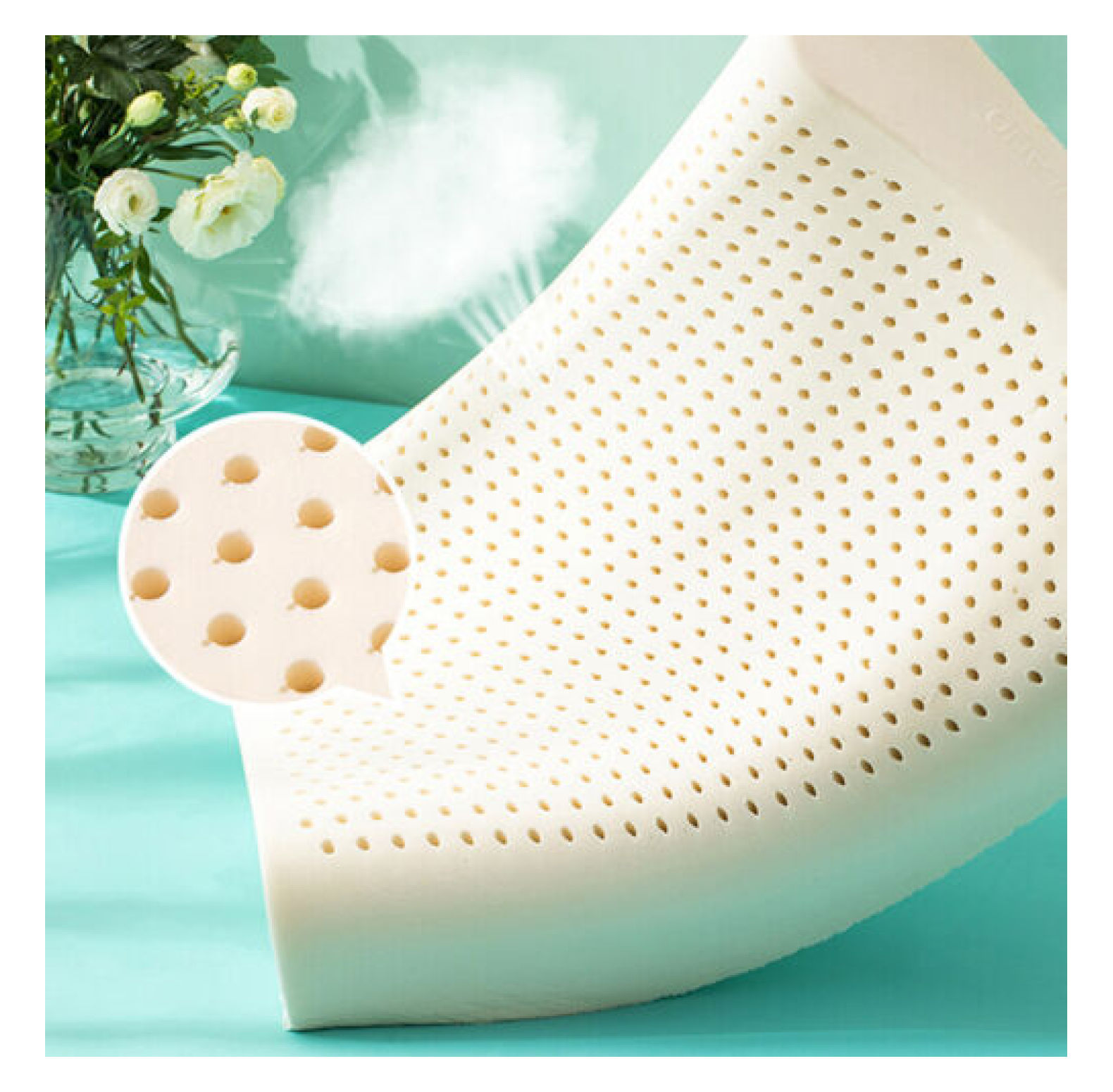 Latex Pillow Talalay Pillow Plush 100 Natural Latex No Memory Foam Chemical Bed