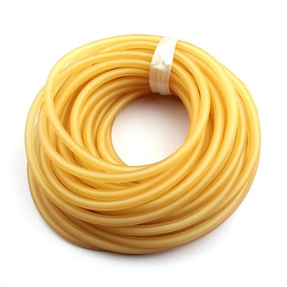 Latex Rubber Tube 20M, 10Mm OD 6Mm ID Continuous Tubing For Fitness Sling, Fishing Bands & Lab Use, Yellow Hose For High Elasticity And Durability