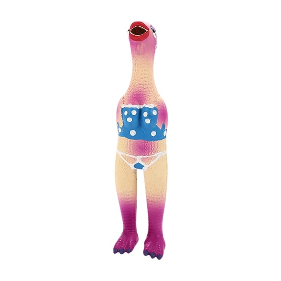 Latex Squeaky Chicken Dog Toy, Soft Rubber Chew Molar For Small Medium Dogs, Durable Interactive Play For Puppies