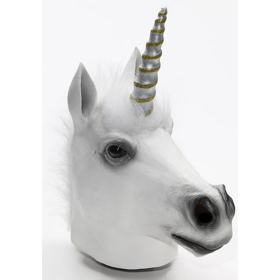 Latex Unicorn Mask Halloween Costume Accessory