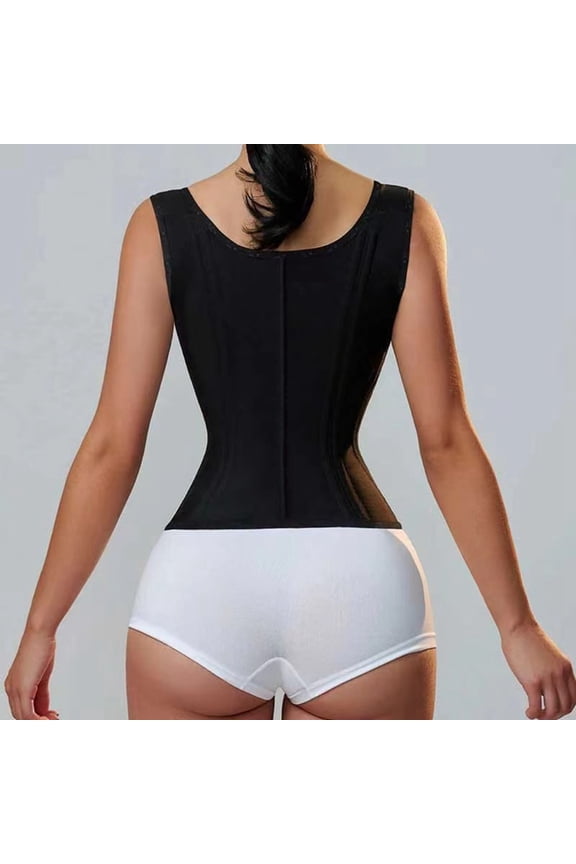 Latex Waist Trainer With 15 Bones For Posture Correction Zippered Shapewear Top For Women Bra Pads Push up Lifter Bra Strap Bra Cups for Sewing to Dress Strapless Bra D Cup Bracelet Fastener Helper