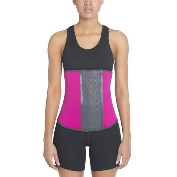Latex Waist trainer - Fuchsia-16