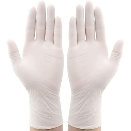 Latex examination gloves small 100 ct.