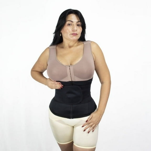 Latex waistband with zipper closure - Ref 60100ZP Black XL/38